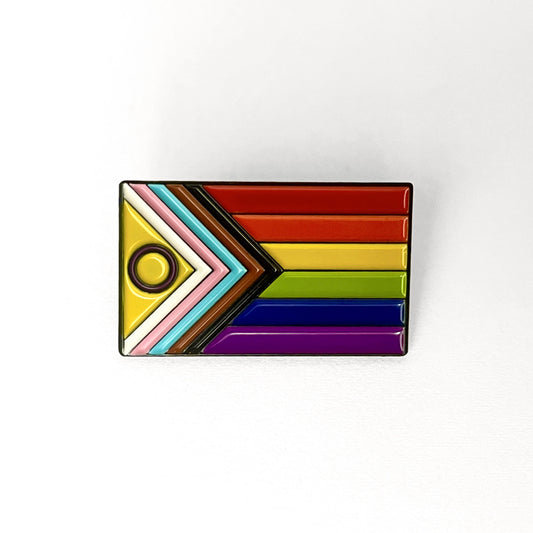 Progress Pride Pin (Pack of 10 Pins) / Épinglettes du drapeau de la Fierté progressiste (Paquet de 10 épinglettes)